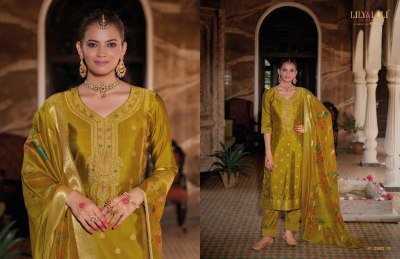 Silkyness 3 by Lily and lali organza handwork readymade suit catalogue at affordable rate readymade suit catalogs