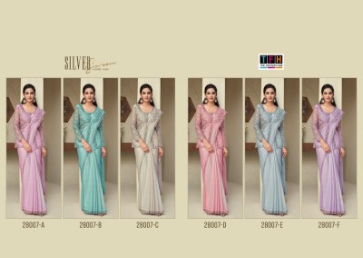 Silver Screen 28007 Hits by TFH rainbow silk fancy saree with blouse catalogue at low rate sarees catalogs