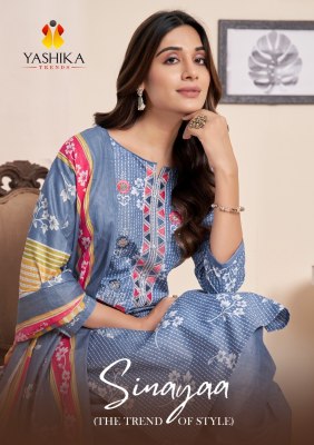 Simaya by Yashika Trends Heavy cotton printed Unstitched suit catalogue at affordable rate Amavi