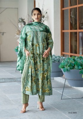 Simran vol 3 by Mystic 9 heavy reyon nyra cut printed kurti pant and dupatta catalogue at low rate readymade suit catalogs