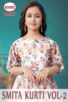 Smitha by D No 8771 Trendy Chicken butti digital printed Kurti catalogue at affordable rate Amavi