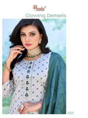Smylee by sneha chanderi silk neck embroidery kurti pant and dupatta catalogue at wholesale price Amavi