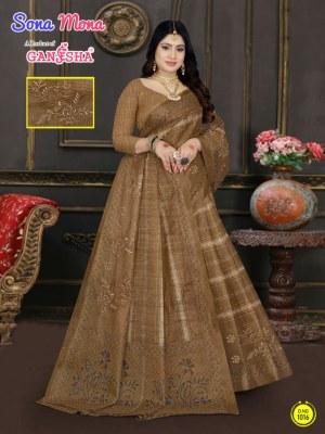 Sona Mona Vol 1 by Ganesha Cotton Printed Embroidered Saree catalogue at low price sarees catalogs
