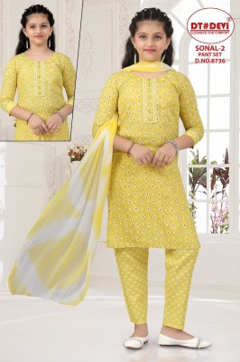 Sonal kurti pant set vol 2 by D No 8736 Reyon printed Readymade suit collection at affordable rate  kurti pant with dupatta Catalogs