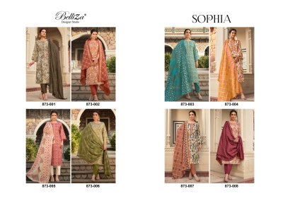 Sophia by belliza premium designer Pure Blossom Cotton unstitched dress material catalogue salwar kameez catalogs