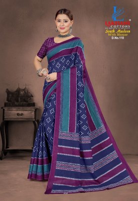 South Masleen Vol 1 by Lakhani Heavy Maslen Cotton Printed saree collection at affordable price  sarees catalogs