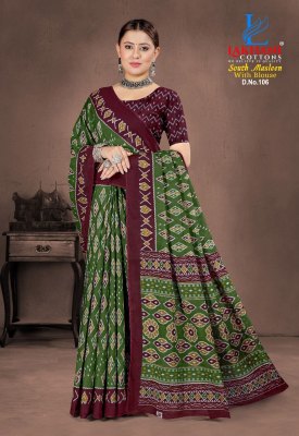 South Masleen Vol 1 by Lakhani Heavy Maslen Cotton Printed saree collection at affordable price  sarees catalogs