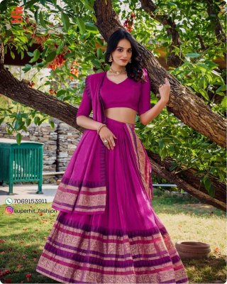 Southindian Festival And Bridemaids Collection Pink Colour Royal Look In Southindian Lehenga Choli Wholesale  lehenga choli
