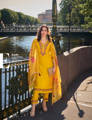 Srivalli by Lily and lali handwork kurti pant and dupatta catalogue at affordable rate readymade suit catalogs