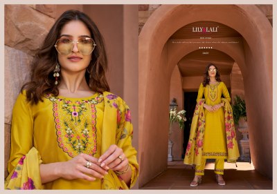 Srivalli vol 2 by Lily and lali fancy flair long kurti pant and dupatta catalogue  readymade suit catalogs