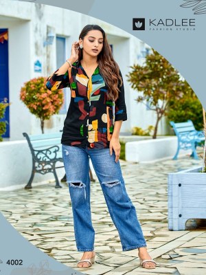 Star light by kadlee reyon printed trendy womens shirt collection at amaviexpo western wear catalogs