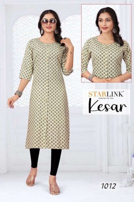 Starlink new kesar capsule printed designer Kurti wholesaler   kurtis catalogs