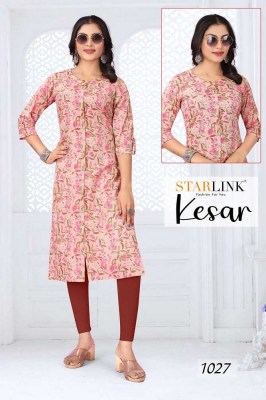 Starlink new kesar capsule printed designer Kurti wholesaler   kurtis catalogs