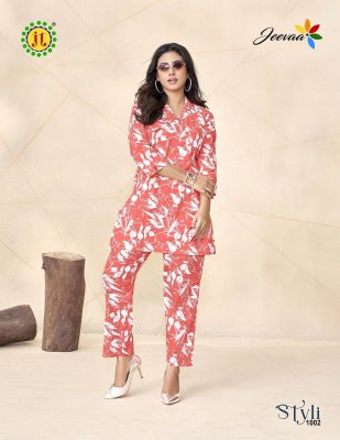 Styli vol 1 by JT Pure Cotton Printed trendy Kurta with pant catalogue at affordable rate co ord set catalogs