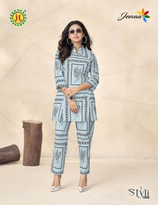 Styli vol 1 by JT Pure Cotton Printed trendy Kurta with pant catalogue at affordable rate co ord set catalogs