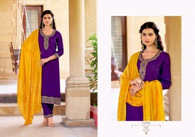 Subhash Dhara Premium Roman Silk Suit Pant Set with Chanderi Embroidered Dupatta Wholesale kurtis catalogs