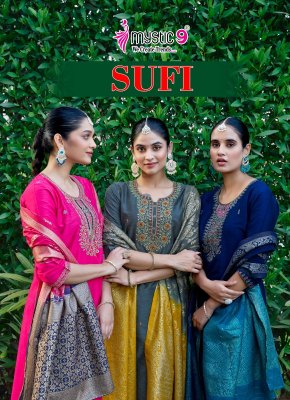 Sufi vol 1 by Mystic 9 Premium quality printed readymade suit catalogue at affordable rate wholesale catalogs