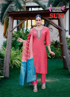 Sufi vol 1 by Mystic 9 Premium quality printed readymade suit catalogue at affordable rate readymade suit catalogs
