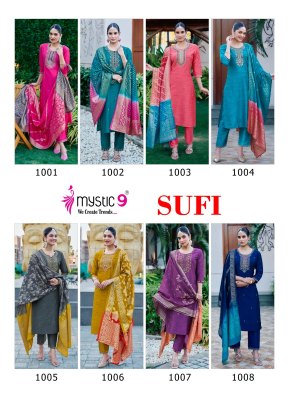 Sufi vol 1 by Mystic 9 Premium quality printed readymade suit catalogue at affordable rate readymade suit catalogs