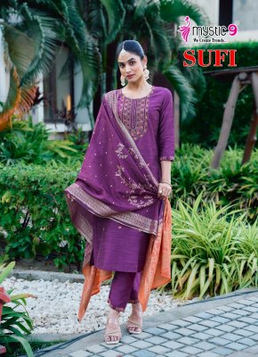 Sufi vol 1 by Mystic 9 Premium quality printed readymade suit catalogue at affordable rate readymade suit catalogs