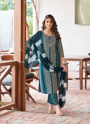 Suman vol 2 by Mystic 9 Premium quality reyon foil printed kurti pant and dupatta catalogue at affordable rate readymade suit catalogs