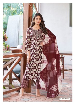 Suman vol 2 by Mystic 9 Premium quality reyon foil printed kurti pant and dupatta catalogue at affordable rate readymade suit catalogs