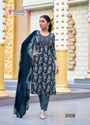 Suman vol 3 by Mystic 9 Premium quality reyon foil printed readymade suit catalogue at affordable rate readymade suit catalogs