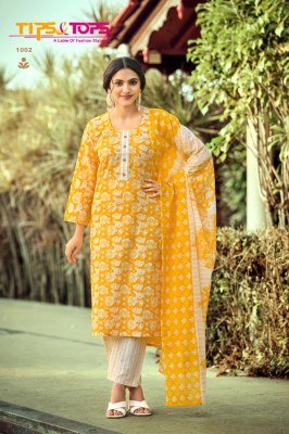 Summer Fashion Vol 10 by Tips And Tops  Pure Cotton Mal Dupatta Collection readymade suit catalogs