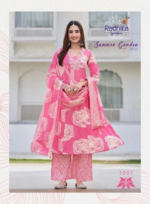 Summer Garden vol 1 by Radhika Lifestyle Pure Cotton Palazzo suit catalogue at affordable rate readymade suit catalogs