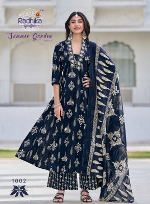 Summer Garden vol 1 by Radhika Lifestyle Pure Cotton Palazzo suit catalogue at affordable rate readymade suit catalogs