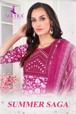 Summer Saga by Mayra fashion Pure Jaipur Cotton Sequence embroidered  readymade suit catalogue at affordable rate wholesale catalogs
