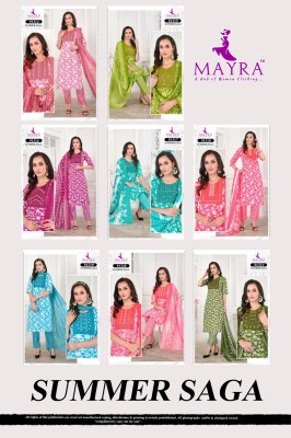 Summer Saga by Mayra fashion Pure Jaipur Cotton Sequence embroidered  readymade suit catalogue at affordable rate readymade suit catalogs