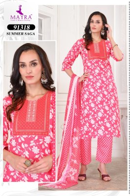Summer Saga by Mayra fashion Pure Jaipur Cotton Sequence embroidered  readymade suit catalogue at affordable rate readymade suit catalogs