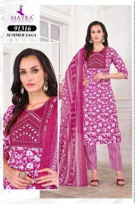 Summer Saga by Mayra fashion Pure Jaipur Cotton Sequence embroidered  readymade suit catalogue at affordable rate readymade suit catalogs