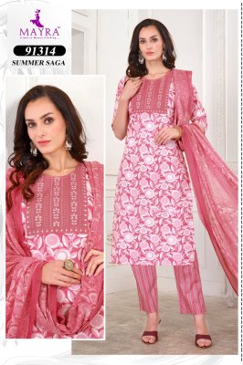 Summer Saga by Mayra fashion Pure Jaipur Cotton Sequence embroidered  readymade suit catalogue at affordable rate readymade suit catalogs