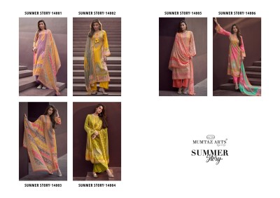 Summer Story by Mumtaz Arts pure lawn cotton digital printed unstitched salwar suit catalogue at affordable rate salwar kameez catalogs