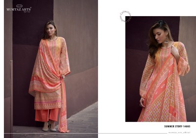 Summer Story by Mumtaz Arts pure lawn cotton digital printed unstitched salwar suit catalogue at affordable rate salwar kameez catalogs