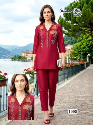 Summer Style Vatican Silk Co-Ord Set with Lining wholesale catalogs