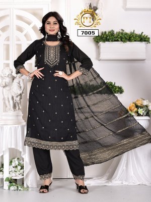 Summer vol 1 by Padmavati Vichitra silk chanderi work top bottom with dupatta catalogue in amavi expo readymade suit catalogs