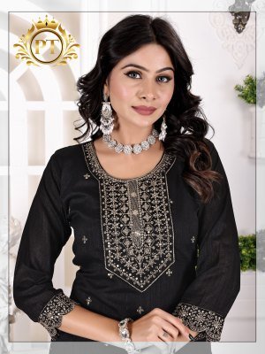 Summer vol 1 by Padmavati Vichitra silk chanderi work top bottom with dupatta catalogue in amavi expo readymade suit catalogs