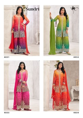 Sundri by Radha Trendz Heavy Premium Embroidered Palazzo suit catalogue at affordable rate  readymade suit catalogs
