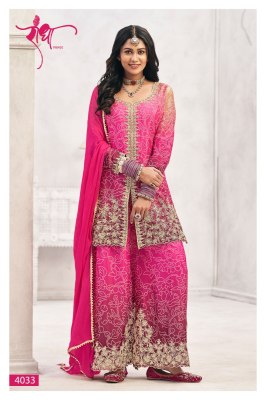 Sundri by Radha Trendz Heavy Premium Embroidered Palazzo suit catalogue at affordable rate  readymade suit catalogs