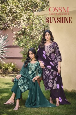 Sunshine by Summer collection Cotton flex discharge print kurti bottom with dupatta collection wholesale catalogs
