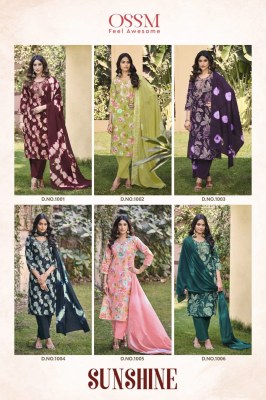 Sunshine by Summer collection Cotton flex discharge print kurti bottom with dupatta collection readymade suit catalogs