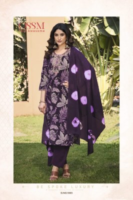 Sunshine by Summer collection Cotton flex discharge print kurti bottom with dupatta collection readymade suit catalogs