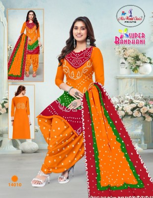Super Bandhani Vol 14 by Miss World Pure Cotton Bandhani printed dress material collection dress material catalogs