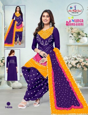 Super Bandhani Vol 14 by Miss World Pure Cotton Bandhani printed dress material collection dress material catalogs