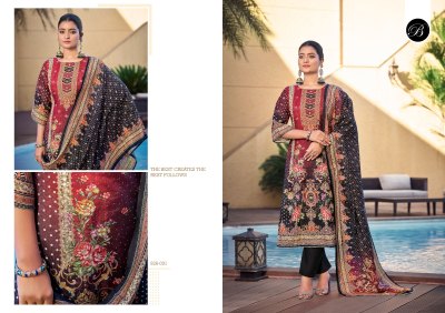 Surbhi by Belliza Pure Viscose Muslin digital exclusive dress material catalogue in low rate   dress material catalogs