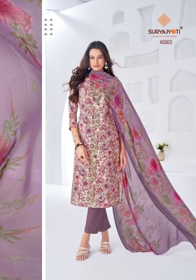 SuryaJyoti Naishaa Vol 45 Jam Satin Printed Dress Material wholesale Price  salwar kameez catalogs