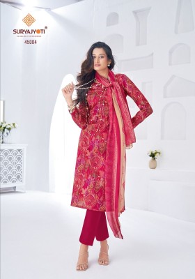 SuryaJyoti Naishaa Vol 45 Jam Satin Printed Dress Material wholesale Price  salwar kameez catalogs